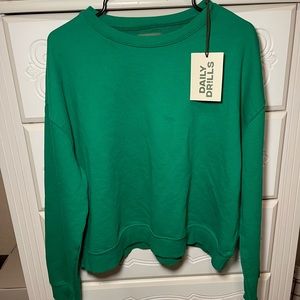 Daily Drills Kelly Green Classic Crewneck